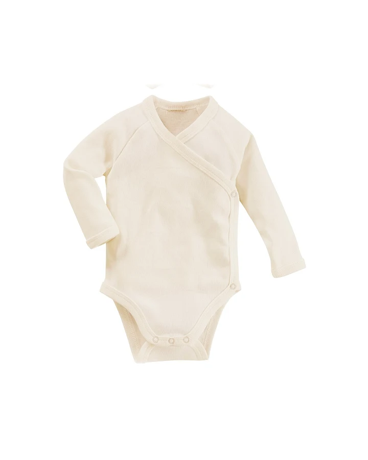 Baby Wickelbody Langarm Bio Baumwolle "pure basic" Gr. 50/56