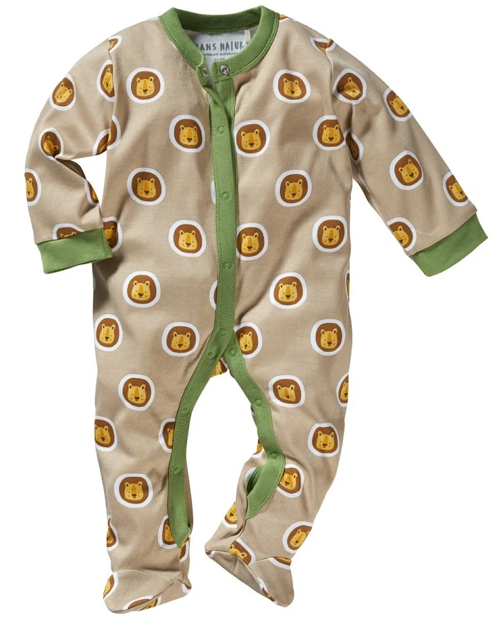Baby Schlafanzug Bio-Baumwolle Löwe Gr. 62/68
