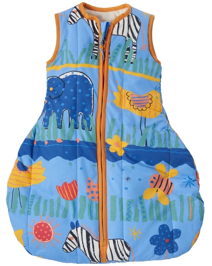 Winterschlafsack Baby Bio-Schurwolle "Zebra" Gr.1 (70cm)