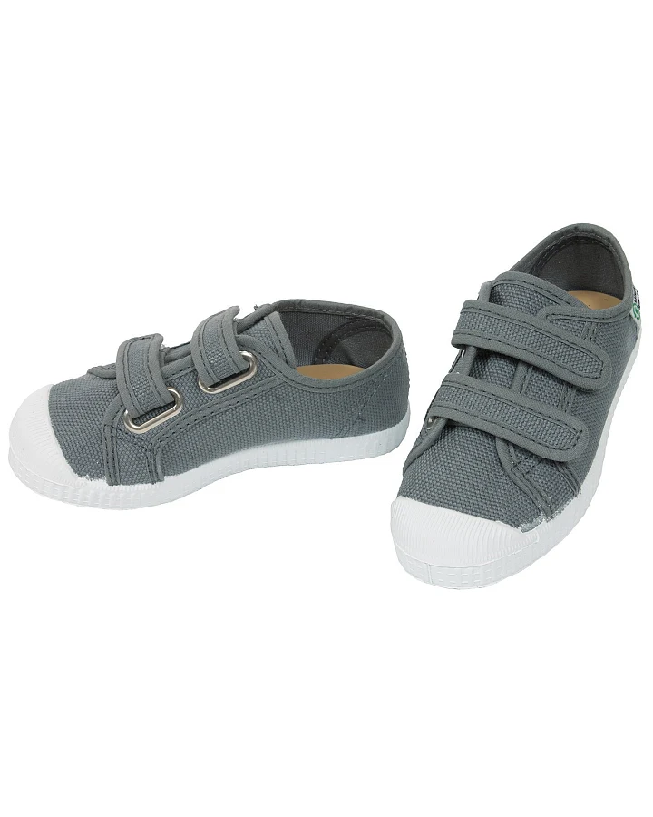 Natural World Kinder Schuhe Sneaker mit Klettverschluss grey Gr.24