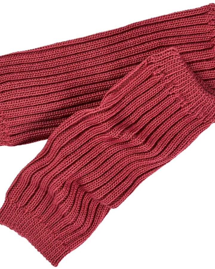 Kinder Stulpen Bio-Schurwolle rouge Länge 31 cm
