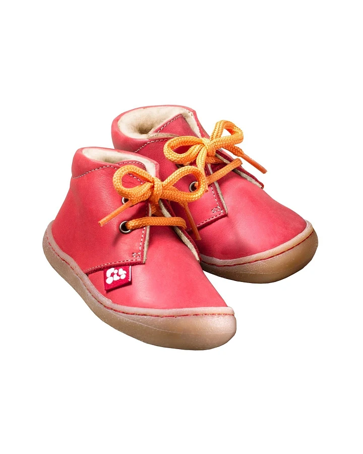 Pololo Kinder Schuhe "Juan" pflanzlich gegerbt, gefüttert pepper Gr.23