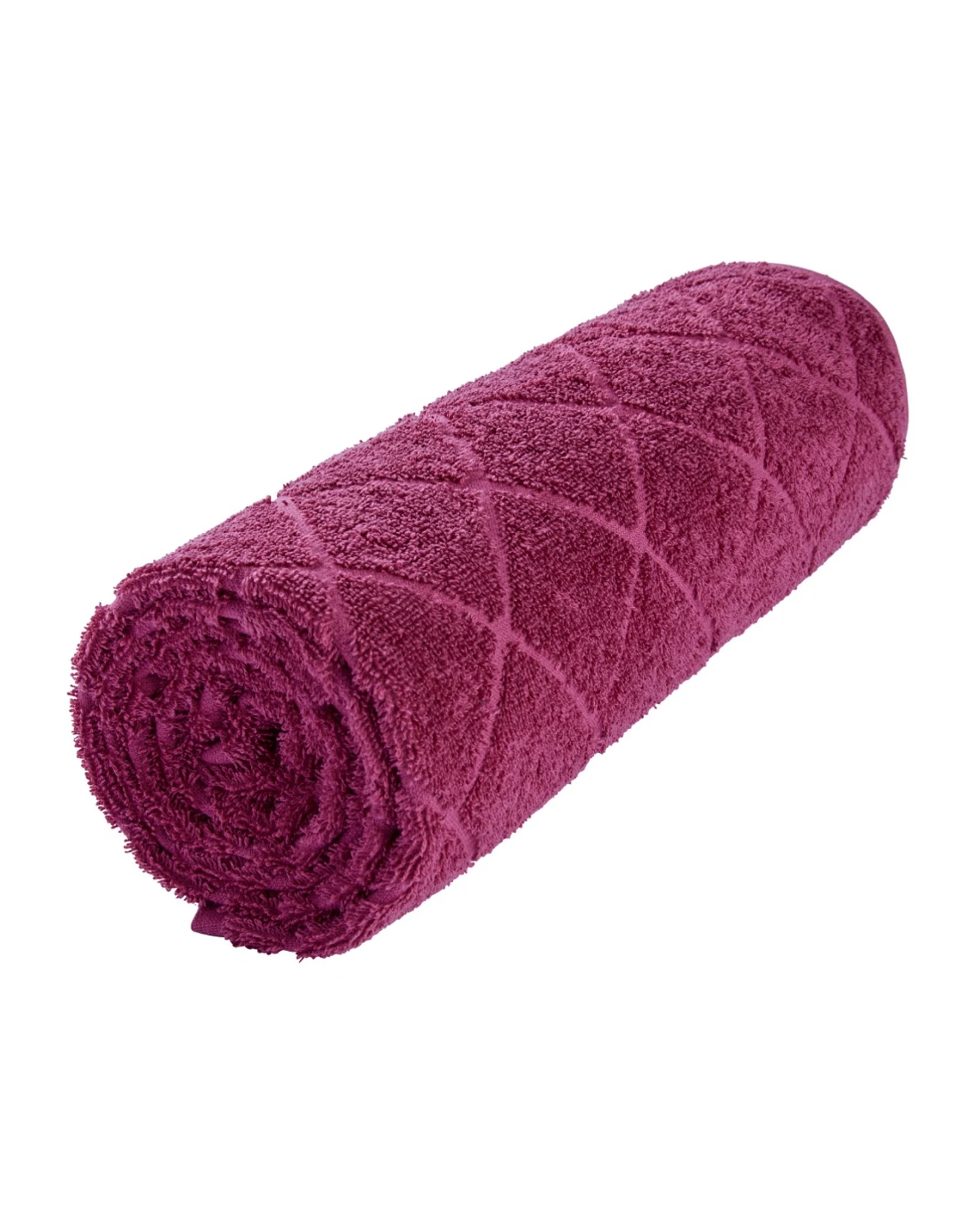 Handtuch Bio-Baumwolle Frottee Raute fliederbeere Maße 70 x 140 cm – Ansicht 2