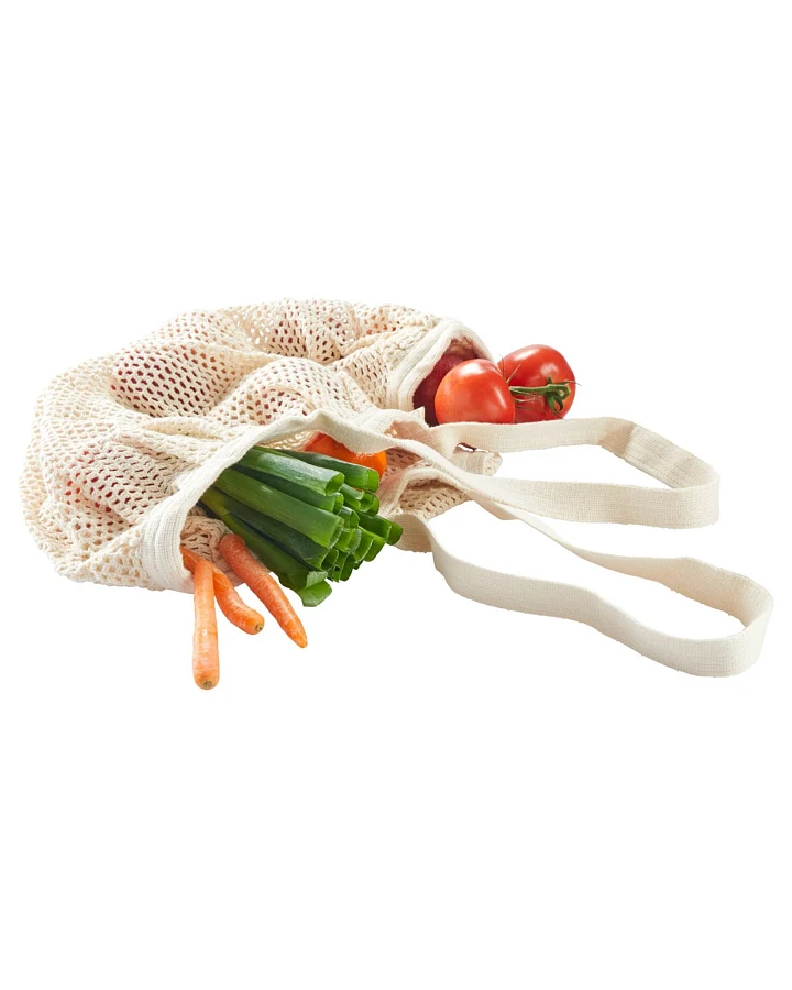 Netztasche aus Bio-Baumwolle natur Maße 40 x 70 cm