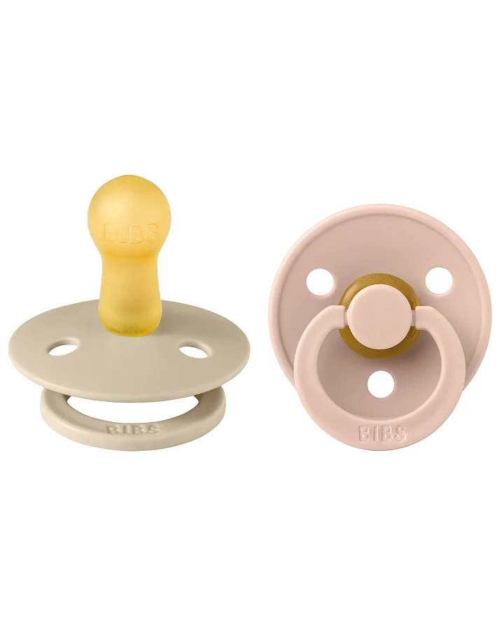 BIBS Schnuller Naturlatex "Colour" 2er Pack kirschförmig blush-vanilla 0-6 Monate