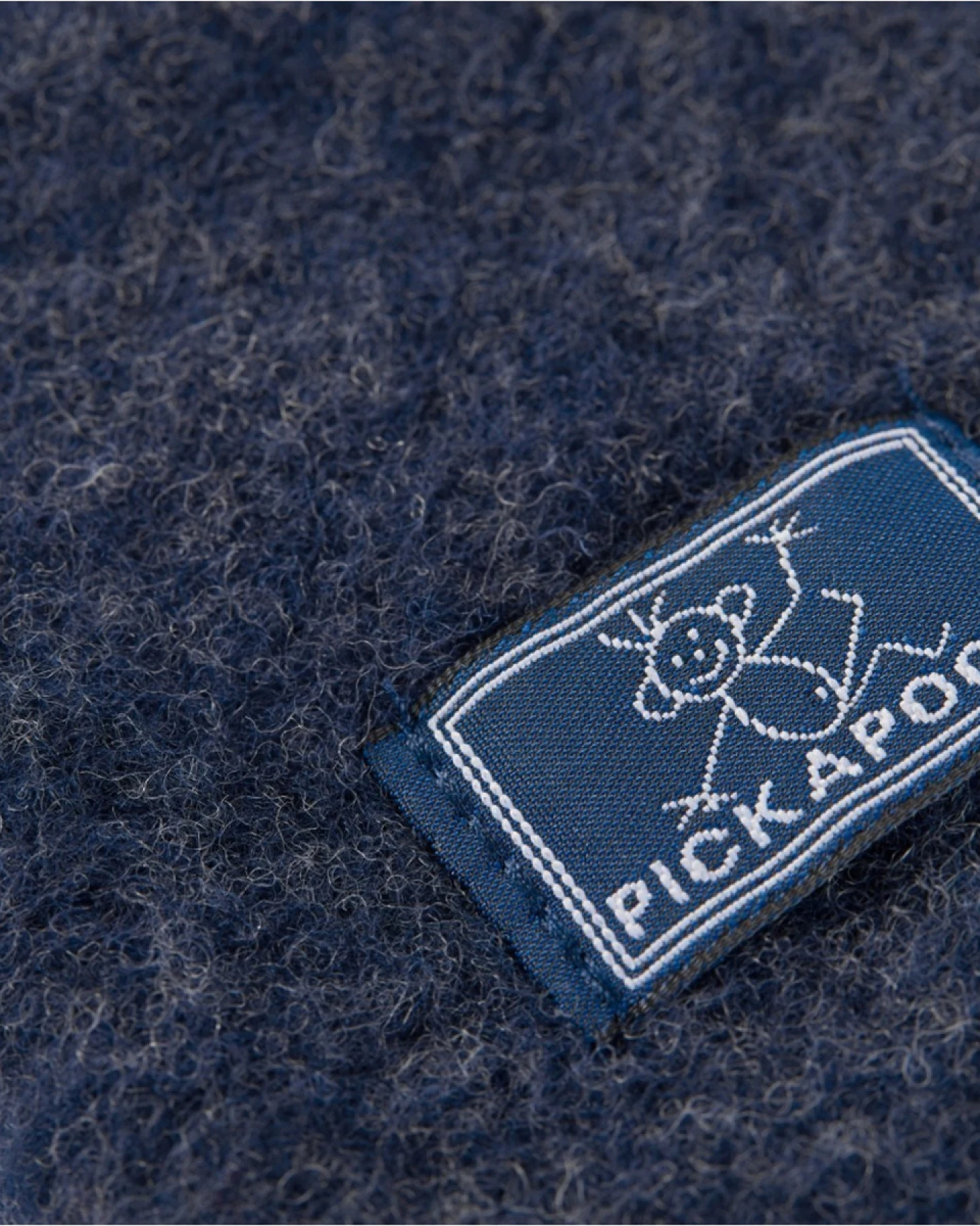 Pickapooh Baby und Kinder Fäustlinge Bio-Merinowolle Fleece marine Gr.2 (bis 2 Jahre) – Ansicht 2