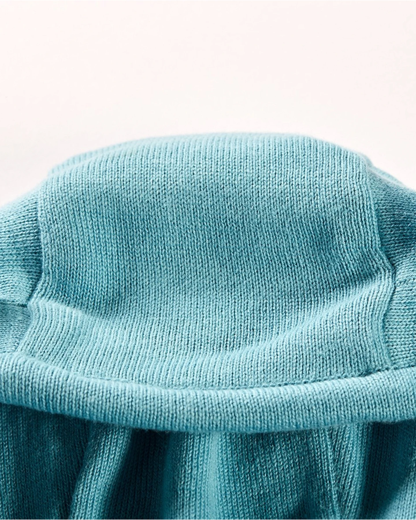 Baby Overall mit Kapuze Strick-Qualität Bio-Baumwolle blau Gr.50/56 – Ansicht 2