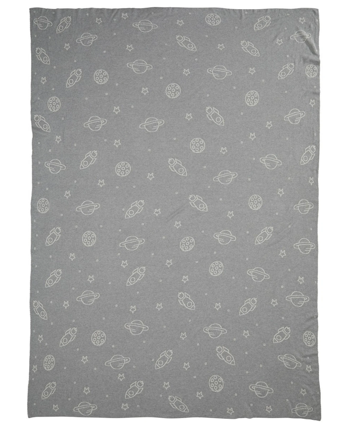 Kinder Kuscheldecke Bio-Baumwolle, Space Maße 130 x 170 cm – Ansicht 2
