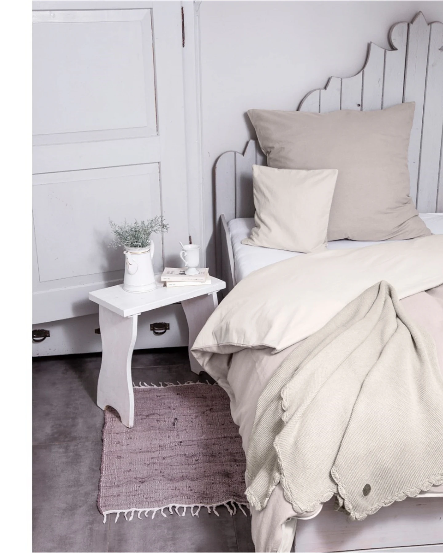 Kuscheldecke für Erwachsene Bio-Baumwolle grey Maße 130 x 170 cm – Ansicht 2