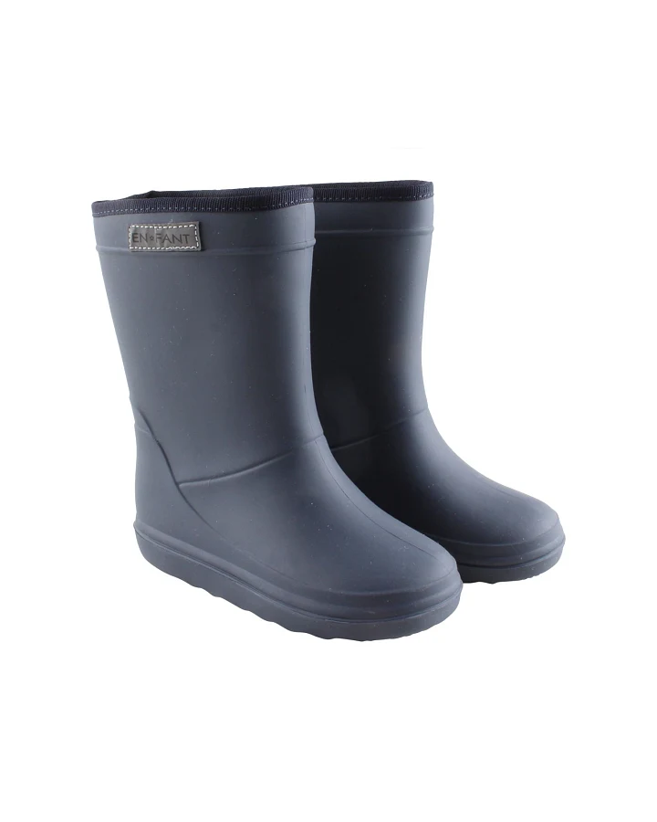 Kinder Thermo Gummistiefel mit Schurwoll-Fell blau Gr. 23