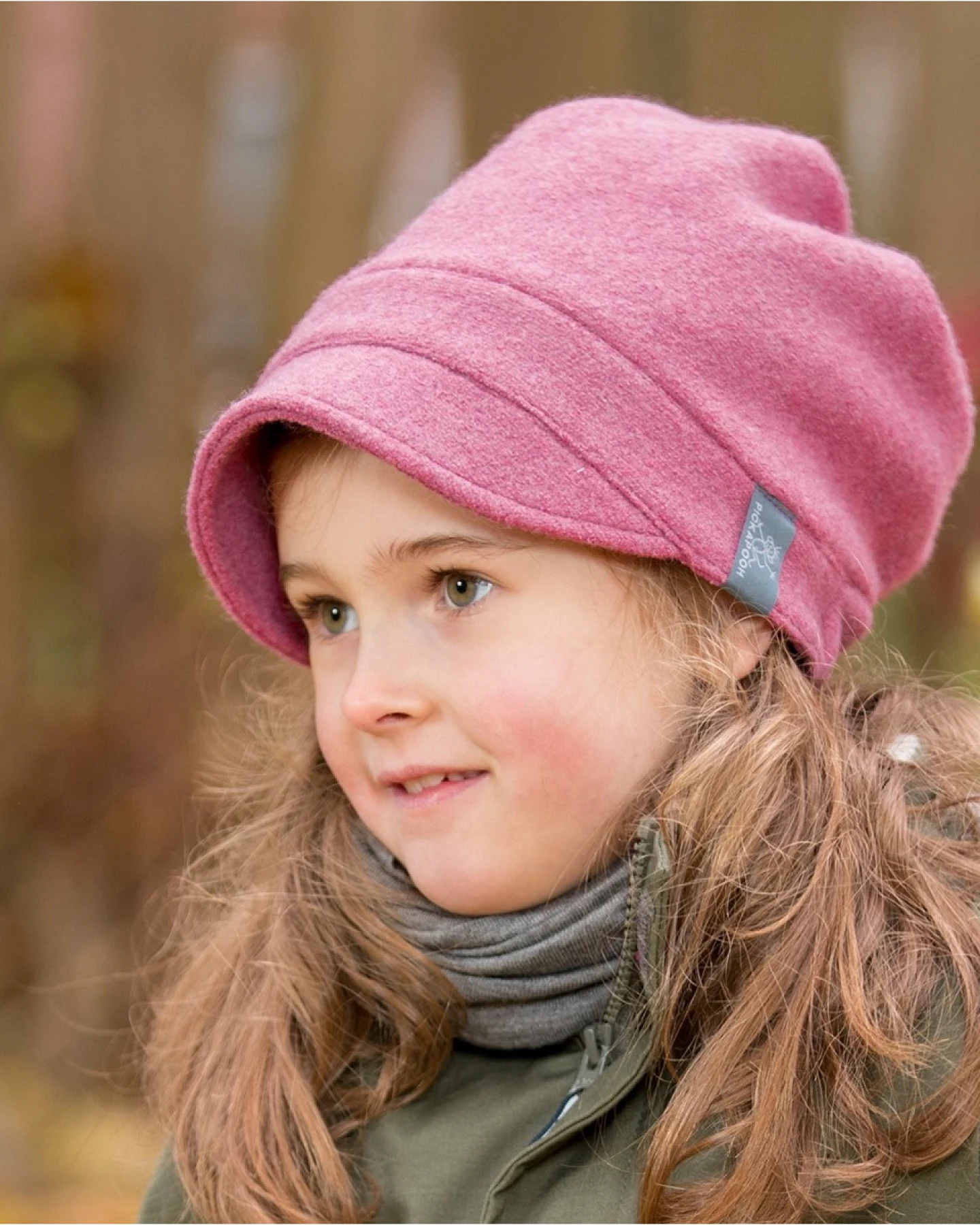 Pickapooh Baby und Kinder Schirmmütze Luna Bio Schurwolle Walk wild rosa Gr.48 – Ansicht 2