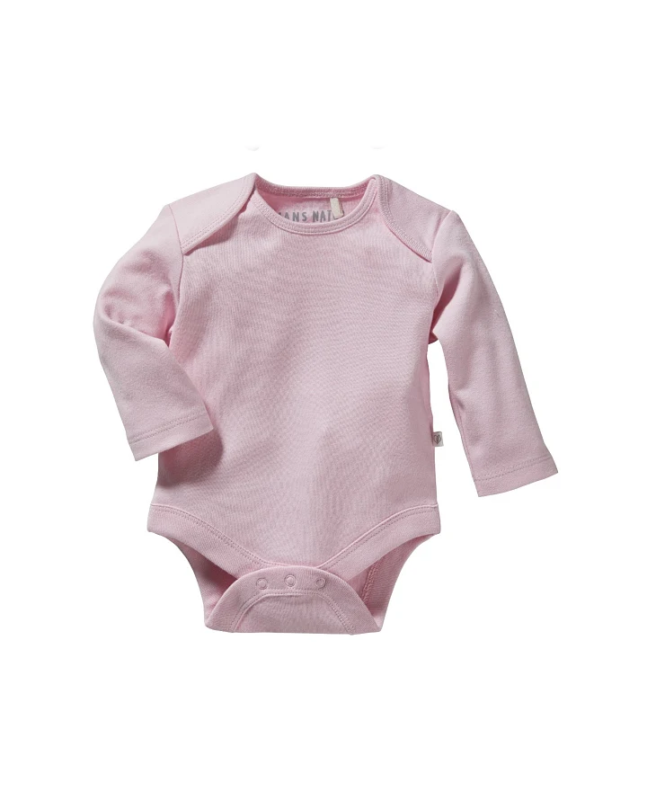 Baby Langarmbody Bio-Baumwolle hellrosa Gr. 62/68