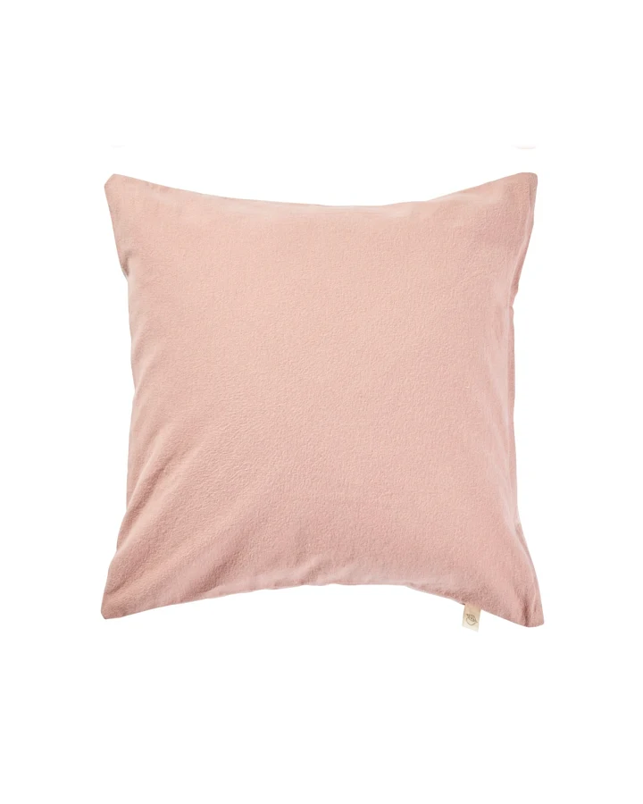 Kissenbezug Bio-Baumwolle Biber-Qualität rosé Maße 40 x 40 cm