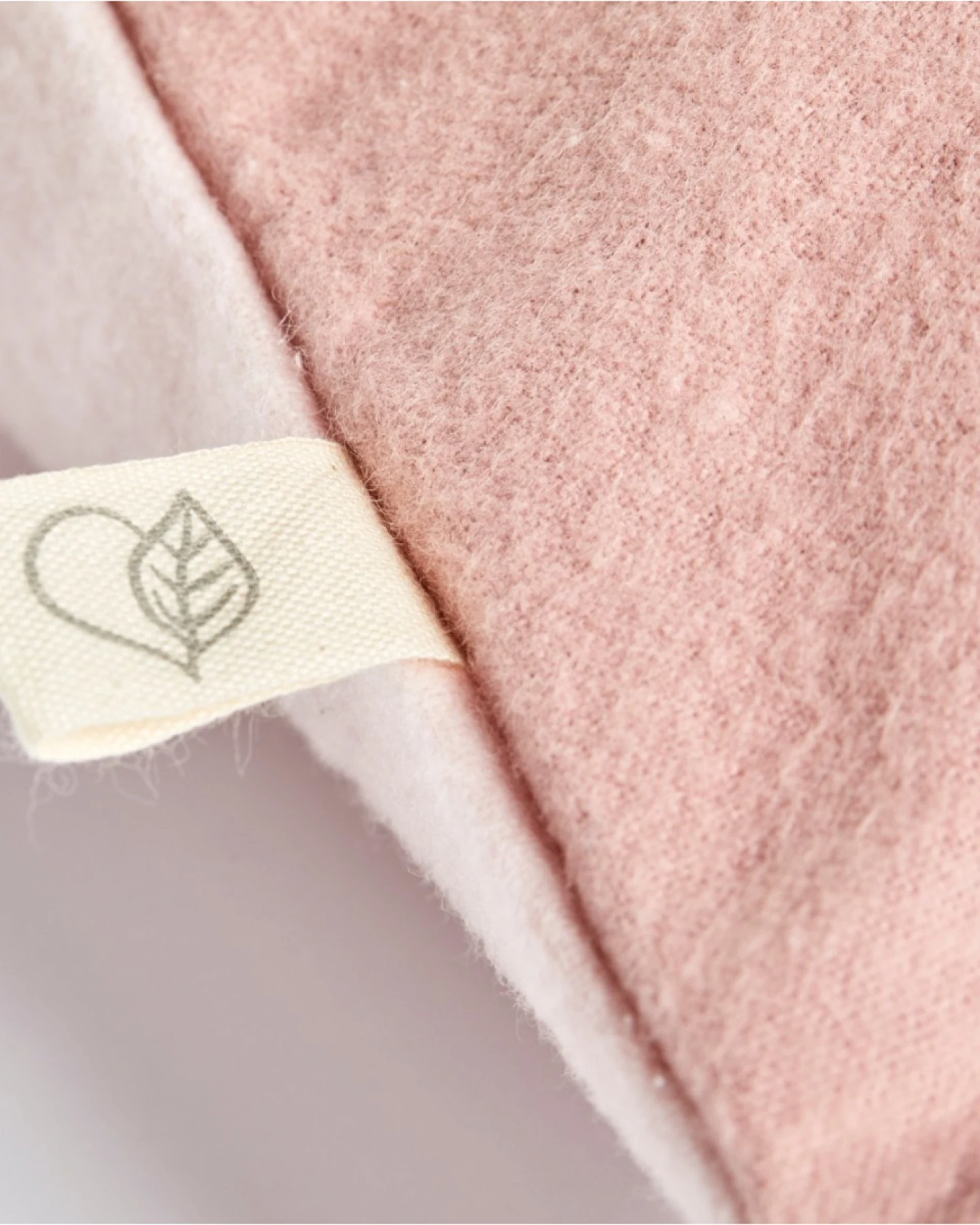 Kissenbezug Bio-Baumwolle Biber-Qualität rosé Maße 40 x 40 cm – Ansicht 2