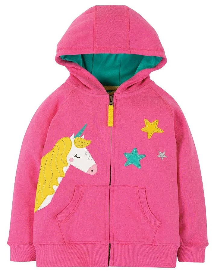 Frugi Kinder Sweatjacke mit Kapuze Einhorn Gr.5 (18-24 Monate)