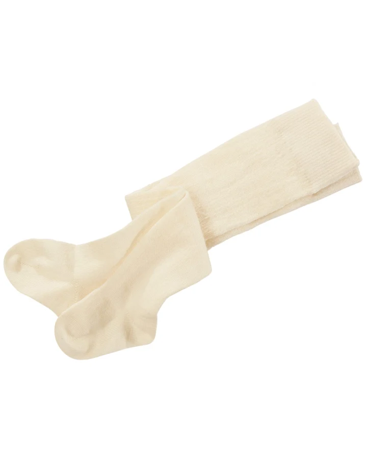 Babystrumpfhose Schurwolle - Baumwolle (kbA) natur Gr.00