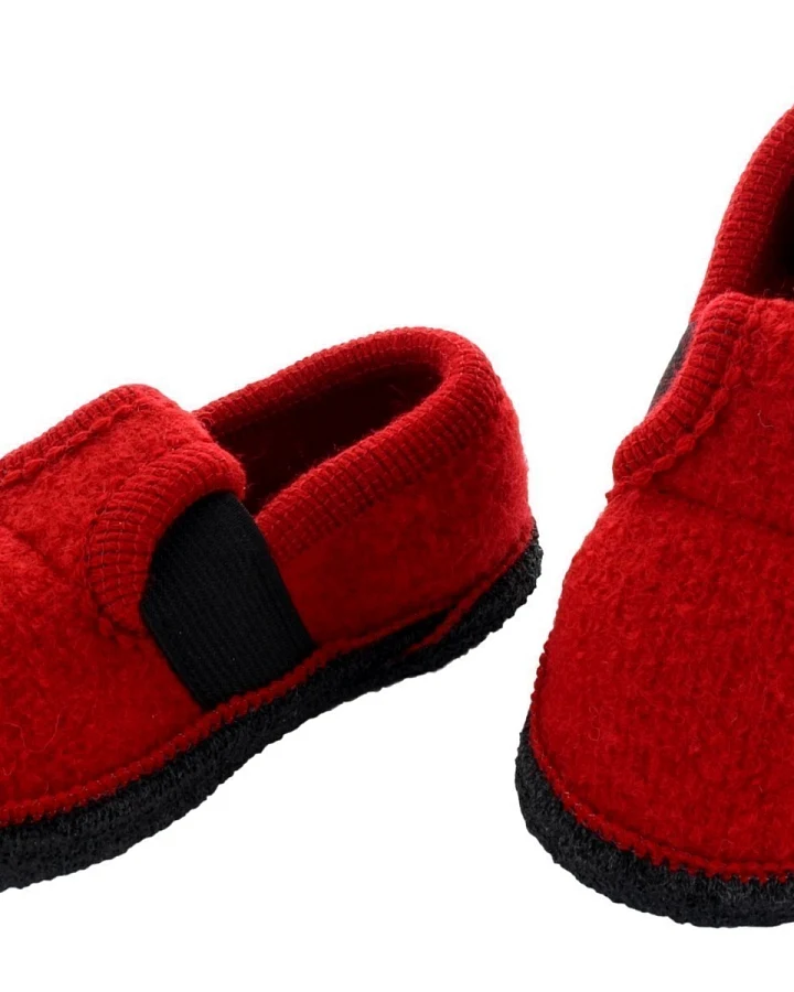 Kinder Hausschuhe Walkpuschen rot Gr.23