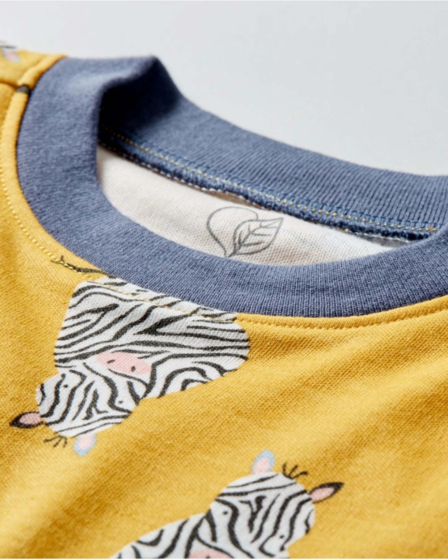 Kinder T-Shirt Bio-Baumwolle Zebrafreunde curry Gr.98/104 – Ansicht 2
