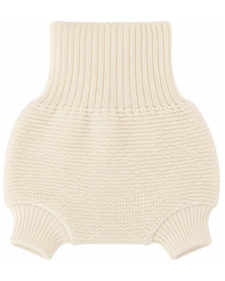 Wollwindelhose doppellagig Bio Merinowolle natur Gr.50/56