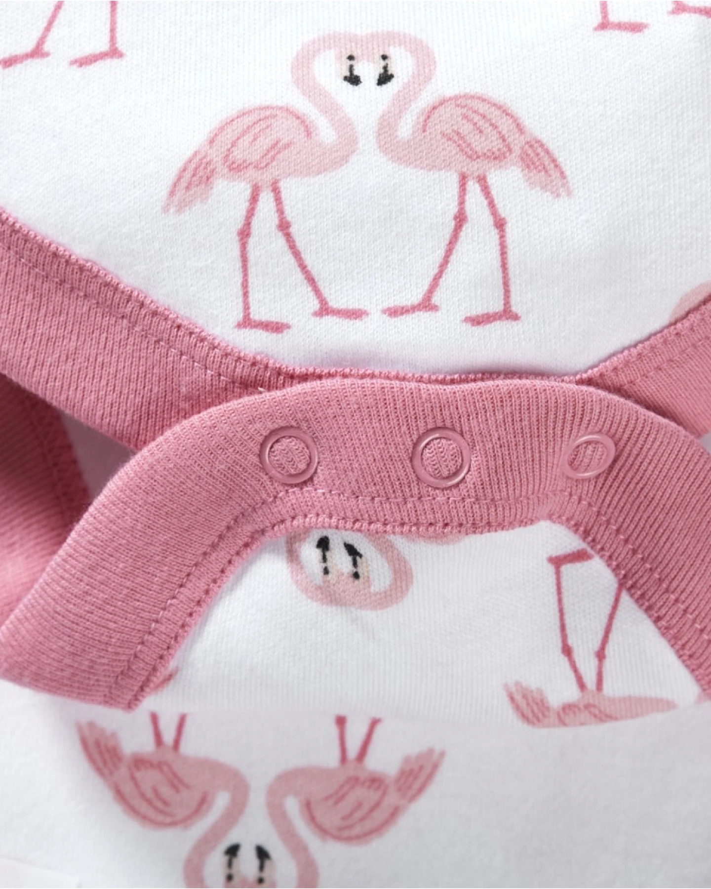 Baby Langarmbody Bio-Baumwolle Flamingo Gr. 74/80 – Ansicht 2