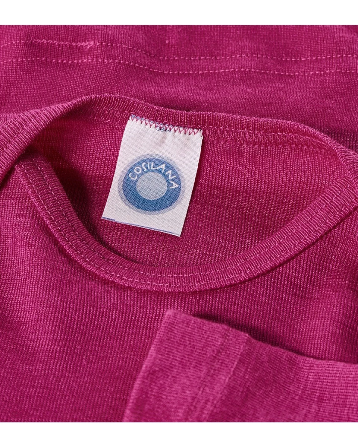 Cosilana Baby und Kinder Schlupfhemd Langarm Wolle Seide pink Gr.86/92 – Ansicht 2