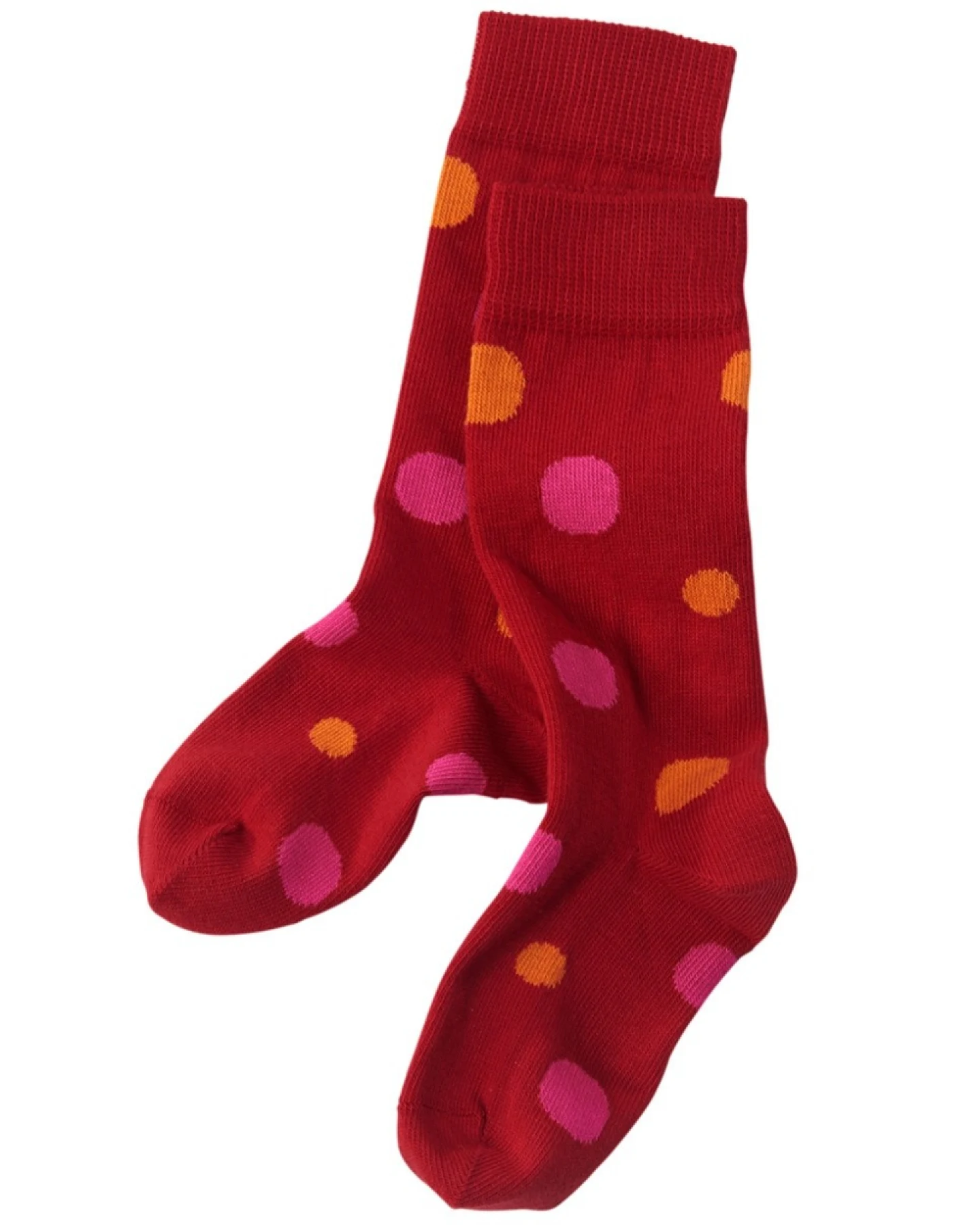 Kinder Kniestrümpfe tomate-gepunktet Gr.3-4 – Ansicht 2