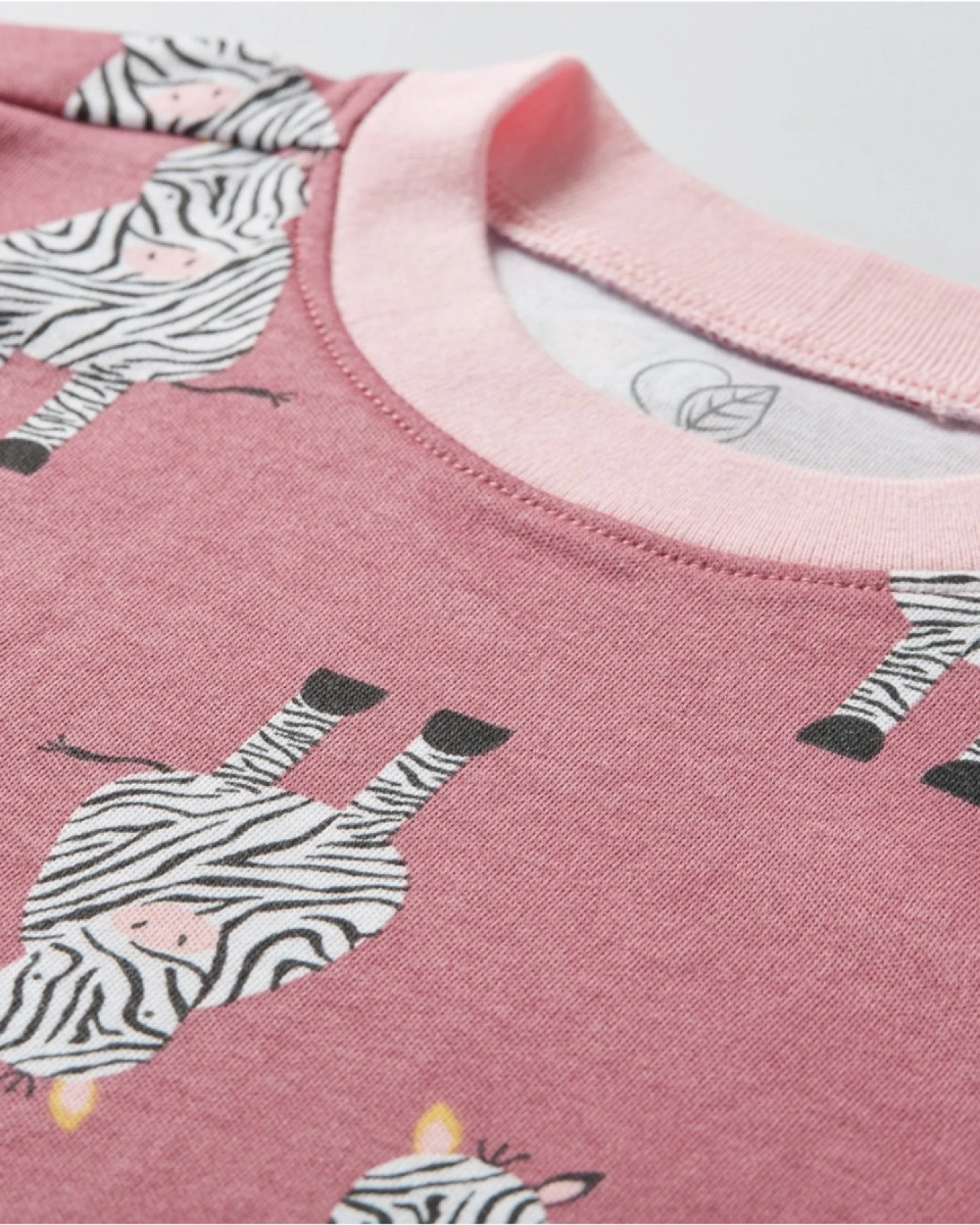 Kinder T-Shirt Bio-Baumwolle Zebrafreunde beere Gr.86/92 – Ansicht 2