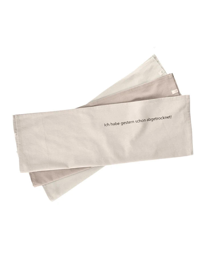 Geschirrhandtücher Bio-Baumwolle 3er Set Sand Maße 50 x 70 cm