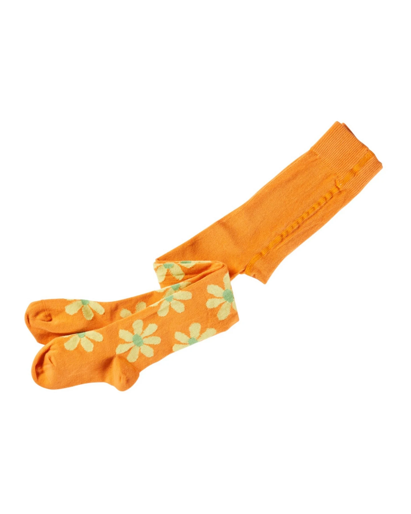 Feine Kinder Strumpfhose Baumwolle (kbA) mandarine Gr.3-4 – Ansicht 2