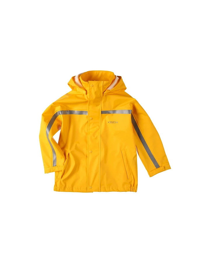 BMS Kinder Buddeljacke und Regenjacke Räuberwald SoftSkin gelb Gr.86