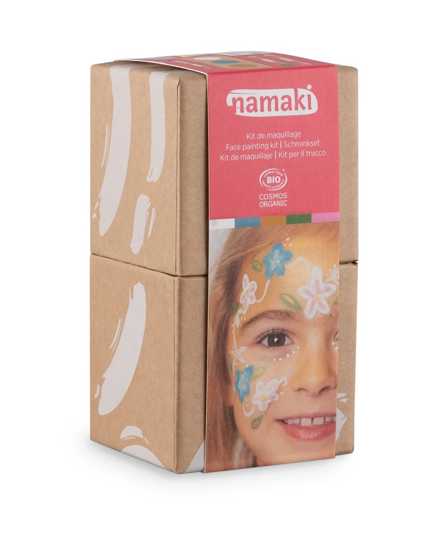 Kinder Bio-Schminkset "verzauberte Welten" Weiß, Türkis, Gold, Grün, Rosa, Silber – Ansicht 2