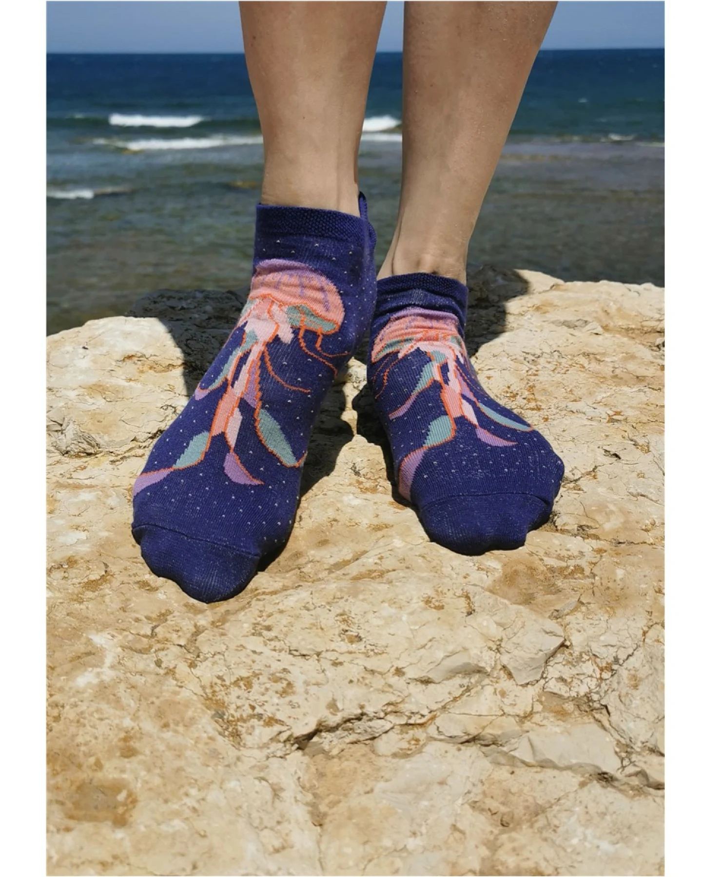 Kinder Sneaker Socken Qualle Gr.27-30 – Ansicht 2