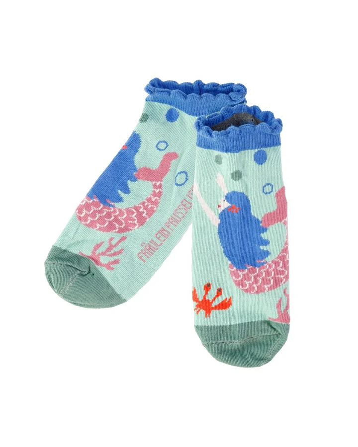 Kinder Sneaker Socken Meerjungfrau Gr.31-34