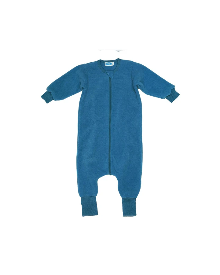 Fleeceschlafsack mit Arm und Fuß pazifik Gr.86/92
