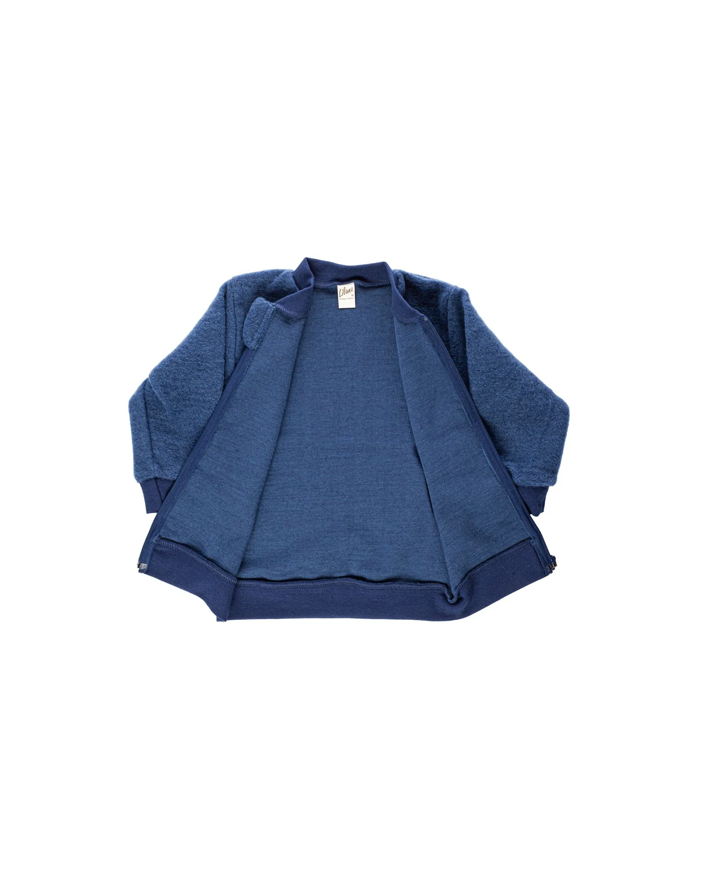 Lilano Baby und Kinder Jacke Wollfrottee marine Gr.86/92 – Ansicht 2