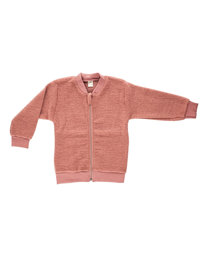 Lilano Baby und Kinder Jacke Wollfrottee mauve Gr.86/92