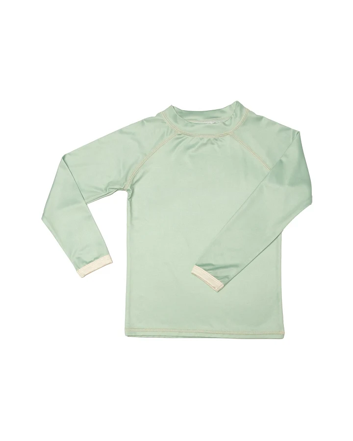 Kinder Langarmshirt Badeshirt "Light green" Gr. 92/98