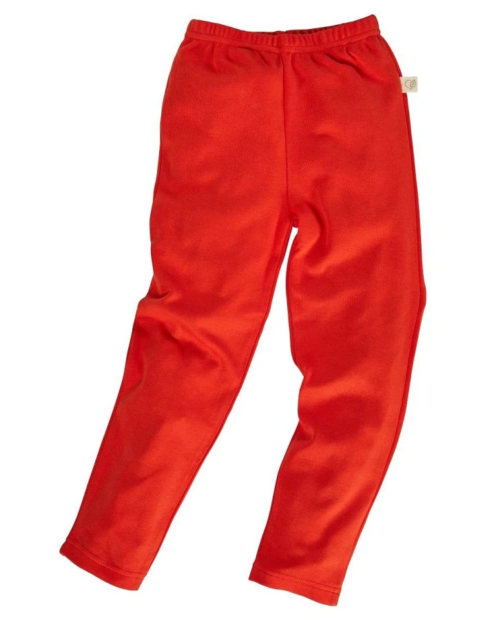 Kinder Leggings Bio-Baumwolle rot Gr.86/92