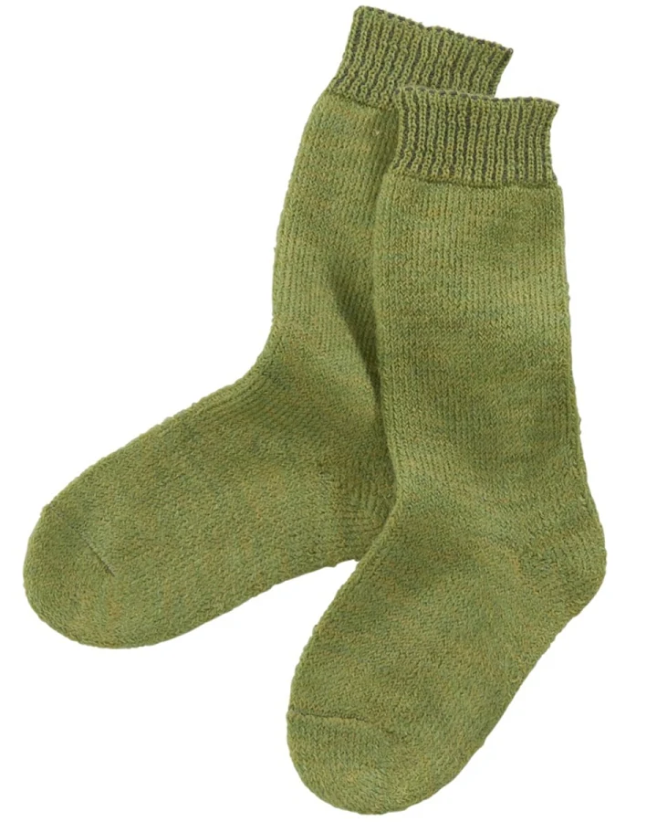 Kindersocken Bio-Schurwolle maigrün Gr.18-20