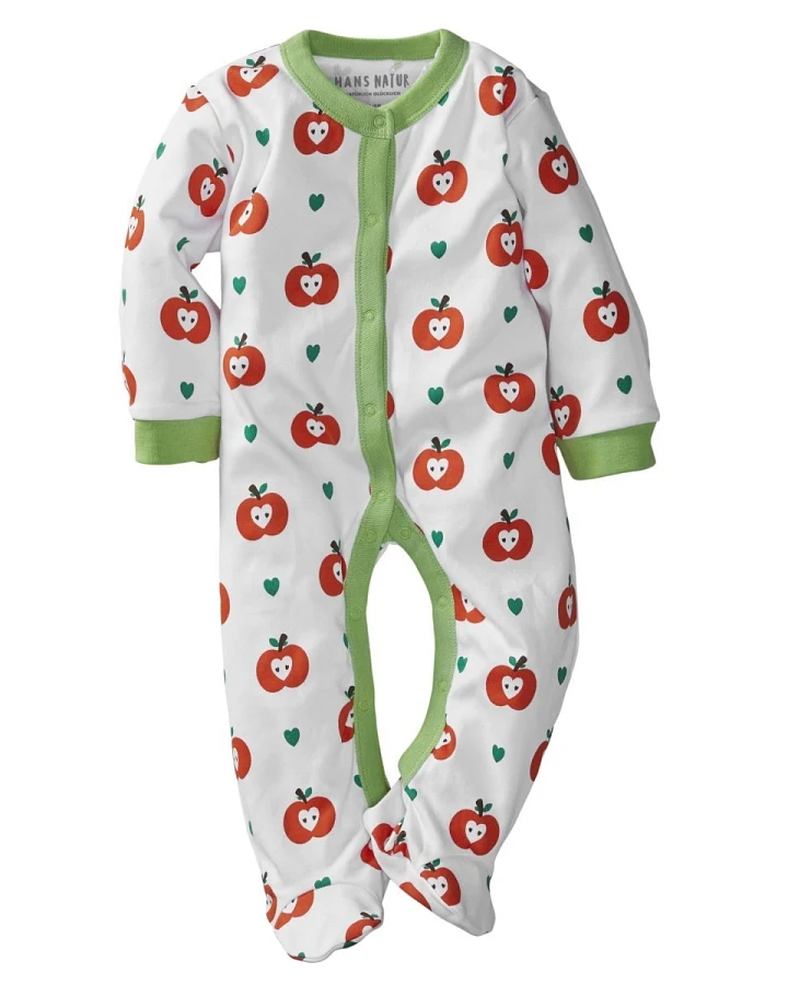 Baby Schlafanzug Bio-Baumwolle Apfel Gr. 74/80