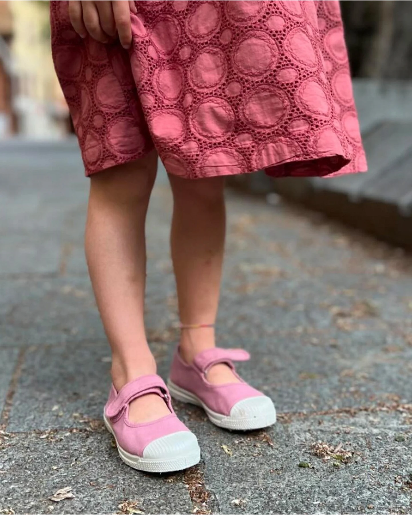 Natural World Kinder Schuhe Ballerinas mit Kappe und Klettverschluss rosa Gr.28 – Ansicht 2