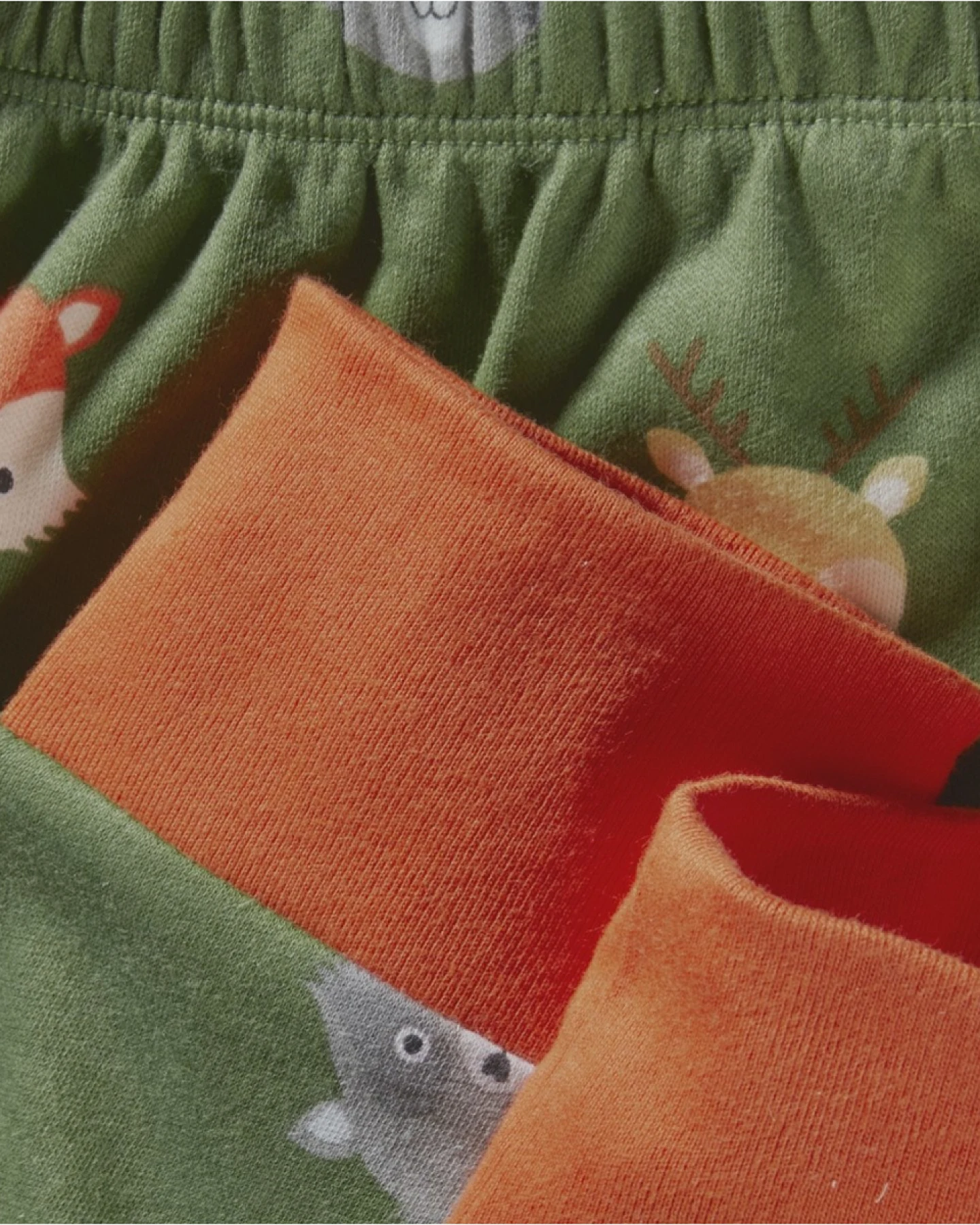 Kinder Unterhose lang Bio-Baumwolle Waldtiere Gr. 86/92 – Ansicht 2