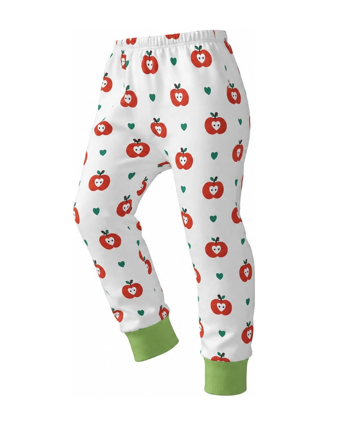 Kinder Unterhose lang Bio-Baumwolle Apfel Gr. 86/92 – Ansicht 2