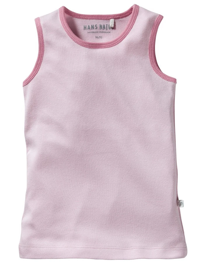 Kinder Unterhemd Bio-Baumwolle Rosa Gr. 86/92
