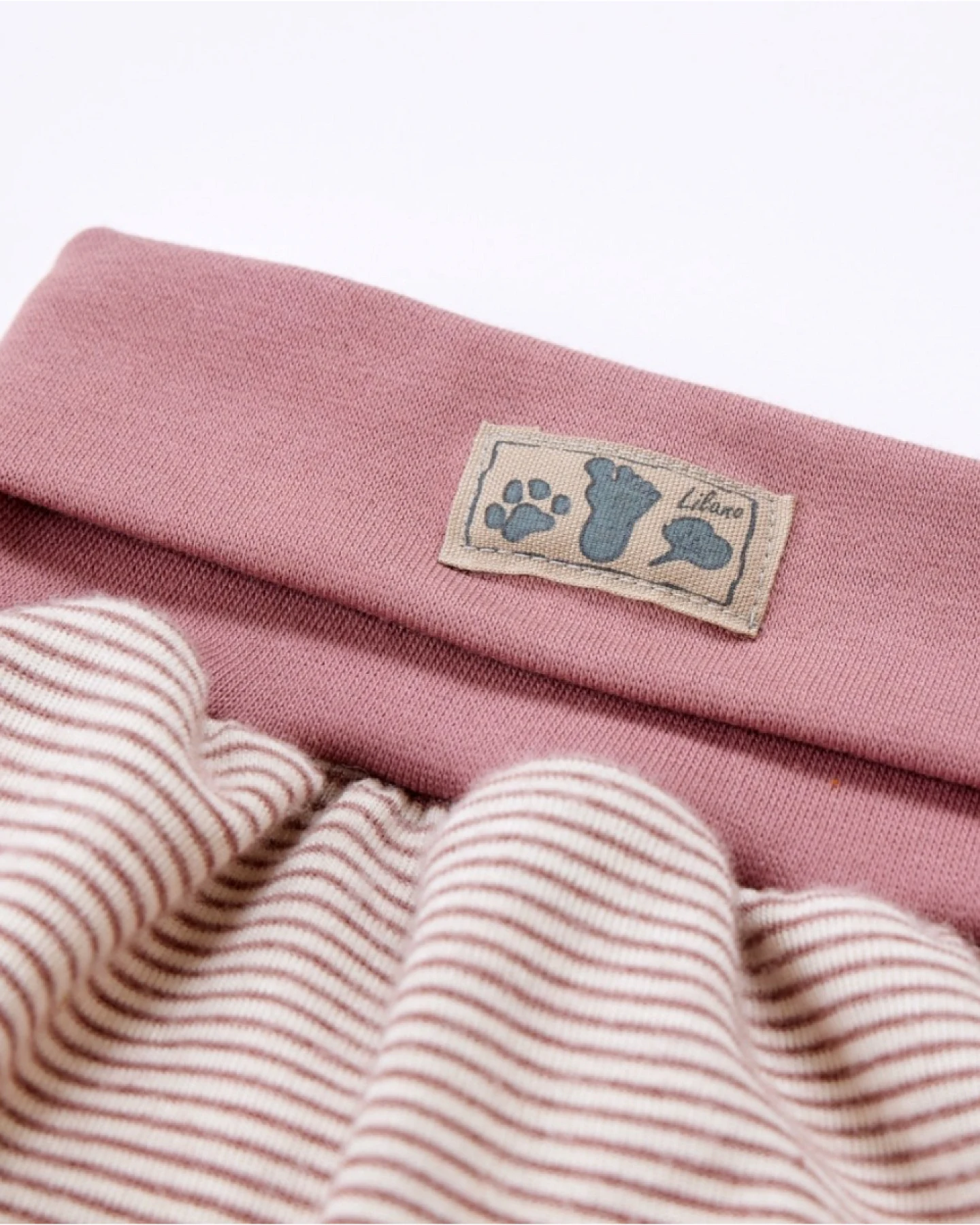 Lilano Baby Strampelsack Wolle Seide mauve-geringelt Gr.1, für die ersten 6 Lebensmonate – Ansicht 2