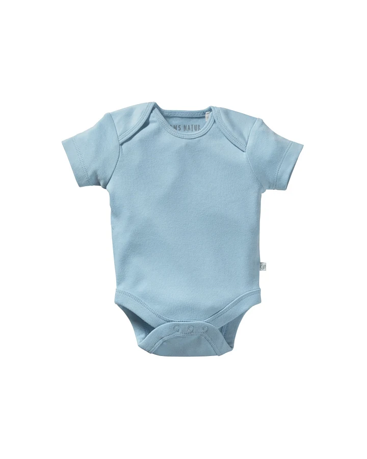 Baby Body Kurzarm Bio-Baumwolle hellblau Gr. 74/80