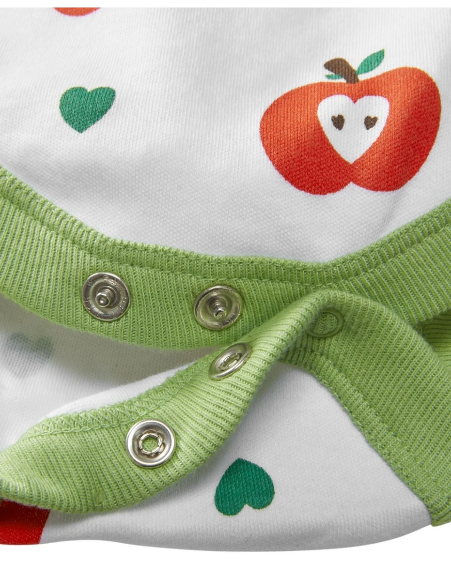 Baby Body Kurzarm Bio-Baumwolle Apfel Gr. 74/80 – Ansicht 2