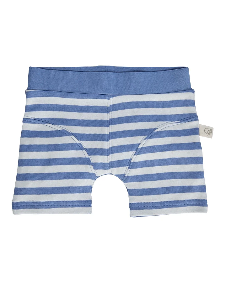 Jungen Boxershorts Bio-Baumwolle blau-off white Gr.98/104