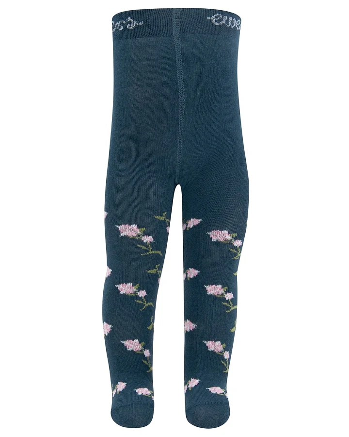 Baby- und Kinderstrumpfhose Blümchen blau Gr.62