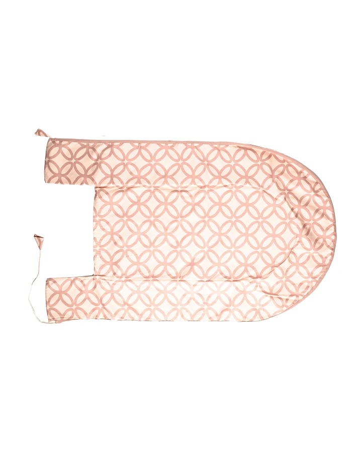 Babynest Bezug Bio-Baumwolle, Maße 105 x 55 cm Blume rosè
